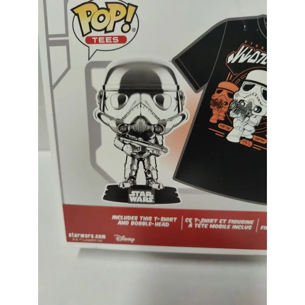 Star Wars Funko Stormtrooper And Tee Shirt (METALLIC) XL #296